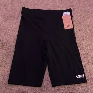 NWT black vans biker shorts